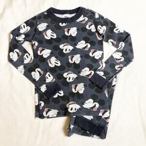 Hanna Andersson gray Disney Mickey Mouse pajamas size 130 or US 8